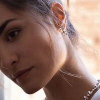 Pendientes Claudia Color Plata Pequeño T. Única-220722 Pendientes Claudia Color Plata Pequeño T. Única-220722 2